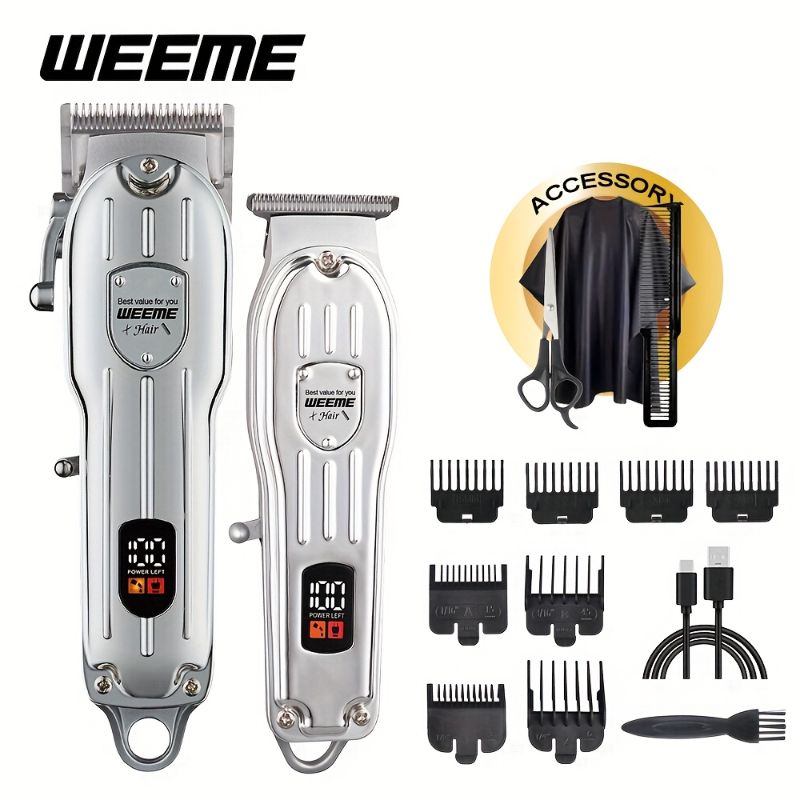 Photo 1 of Cordless Hair Clippers for Men, Clippers Kit, Wireless LED Display Hair Trimmers, Home Haircut &Grooming Set, Rechargeable Mens Hair Clippers Set