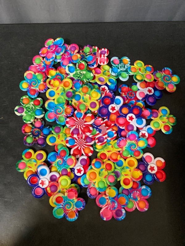 Photo 1 of 50 Pack Halloween Party Favors Fidget Spinners for Kids, Sensory Fidget Toys, Return Gifts for Birthday Party Goodie Bags Stuffers for Kids Spinners Treasure Box Toys Classroom Rewards for Students

