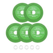 Photo 1 of Harfington 5pcs Glass Cutting Disc 4Inch for Angle Grinder Diamond Cutting Disc Ultra-Thin Saw Blade Wheel with 4/5inch Arbor for Cutting Grinding Jade Crystal Tile Ceramic