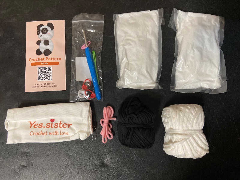 Photo 1 of DIY Yes.Sister Amigurumi Crochet Kit: Poe the Little Panda