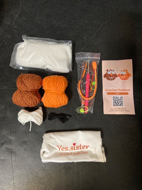 Photo 1 of DIY Yes.Sister Amigurumi Crochet Kit: Two Owl's With Love Pattern