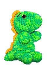 Photo 1 of DIY Yes.Sister Amigurumi Crochet Kit: Cute Dinosaur Pattern