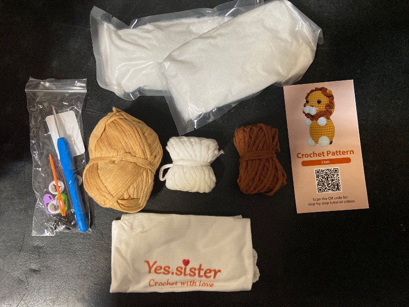 Photo 1 of DIY Yes.Sister Amigurumi Crochet Kit: Cute Lion Pattern
