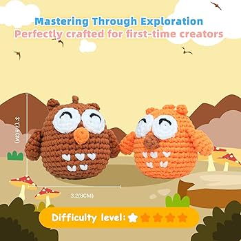 Photo 1 of DIY Yes.Sister Amigurumi Crochet Kit: Two Owl's With Love Pattern