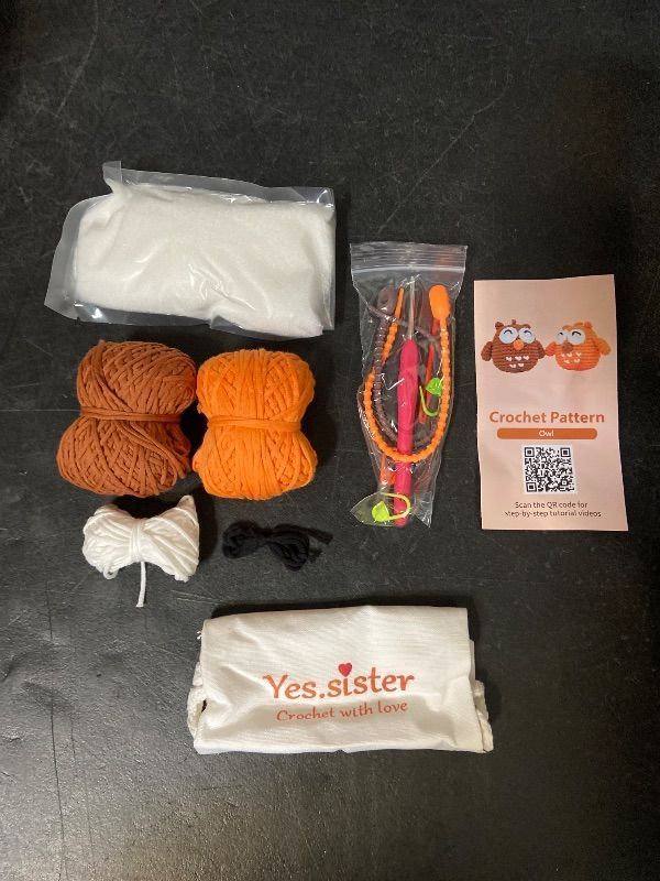 Photo 1 of DIY Yes.Sister Amigurumi Crochet Kit: Two Owl's With Love Pattern
