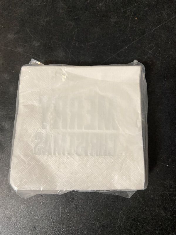 Photo 1 of 100 pk Christmas Napkins- Red 