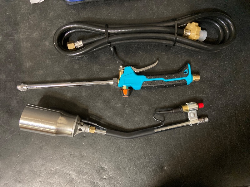 Photo 1 of [Propane Torch] Propane Torch Burner - High Output 1,280,000 BTU - Heavy Duty Flame Weeder with Igniter - 10FT Hose - Storage Bag - for Garden Wood Roofing Snow Road Charcoal
