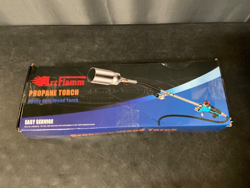 Photo 1 of [Propane Torch] Propane Torch Burner - High Output 1,280,000 BTU - Heavy Duty Flame Weeder with Igniter - 10FT Hose - Storage Bag - for Garden Wood Roofing Snow Road Charcoal
