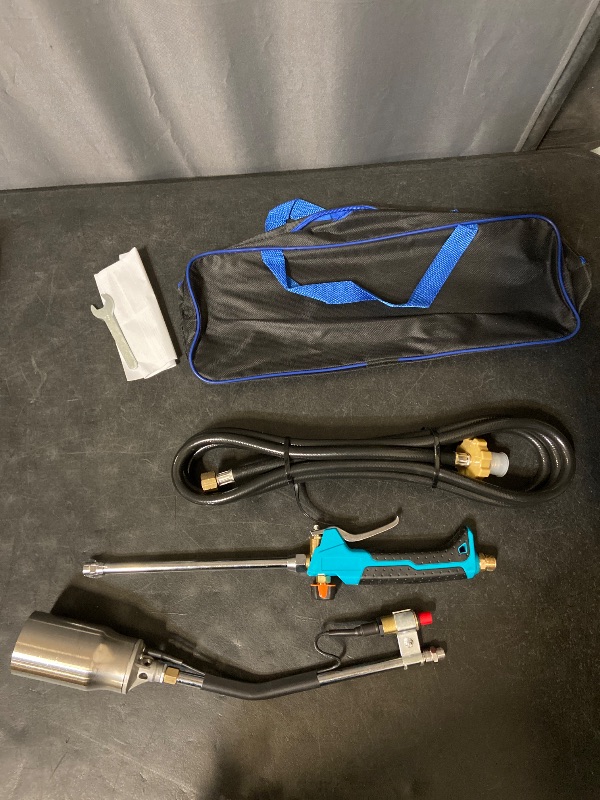 Photo 1 of [Propane Torch] Propane Torch Burner - High Output 1,280,000 BTU - Heavy Duty Flame Weeder with Igniter - 10FT Hose - Storage Bag - for Garden Wood Roofing Snow Road Charcoal
