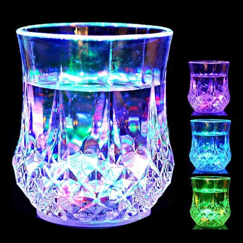 Photo 1 of 2 Packs Flash Light Up Cups Liquid Activated Multicolor LED Glasses Fun Light Up Drinking Shot Glasses,Glowing Wine Glasses Led Flashing Cups,Favors Adults Shot Cups for Party,Bar,Disco
