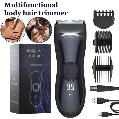 Photo 1 of Rechargeable Electric Body Shaver - Waterproof Bikini Hair Trimmer, Underarm & Pubic Grooming Clipper for Men & Women, ABS Durable Design, 1-2 Pcs Pack
