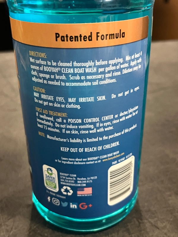 Photo 1 of Booyah Clean Boat Wash Quart Size 1 Piece
