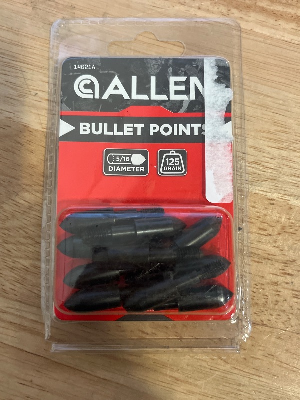 Photo 1 of 5/16" 125 Gr Bullet Point by Allen Company

