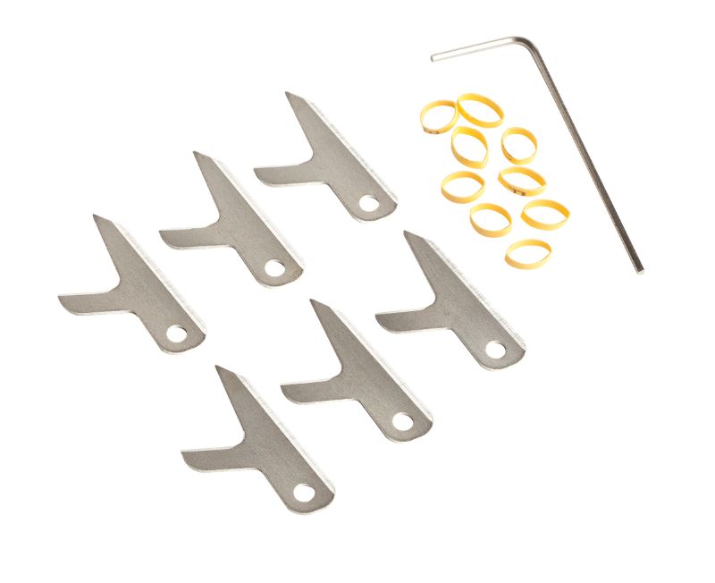 Photo 1 of Swhacker Replacement Blades Steel 100 Grain 1.5 in, Tan, Pack of 3, SWH00244
