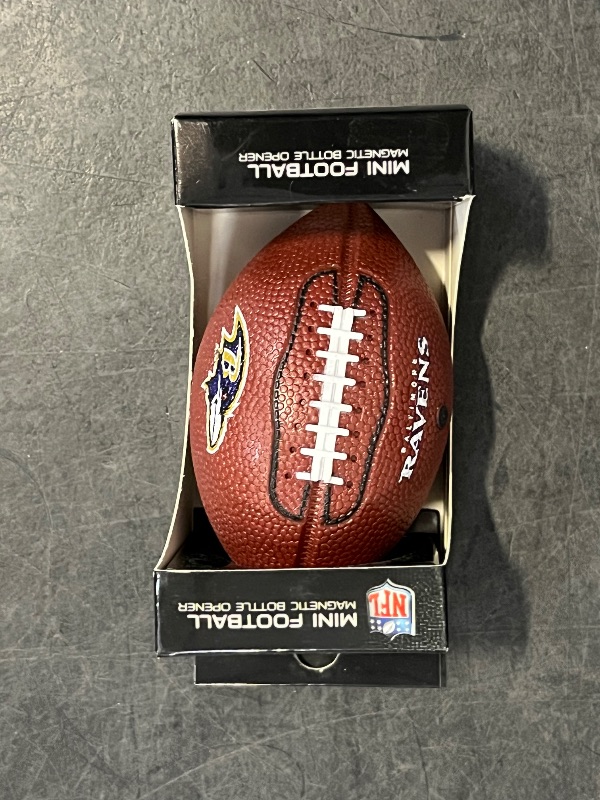 Photo 1 of Baltimore Ravens Football Magnetic Bottle Opener

