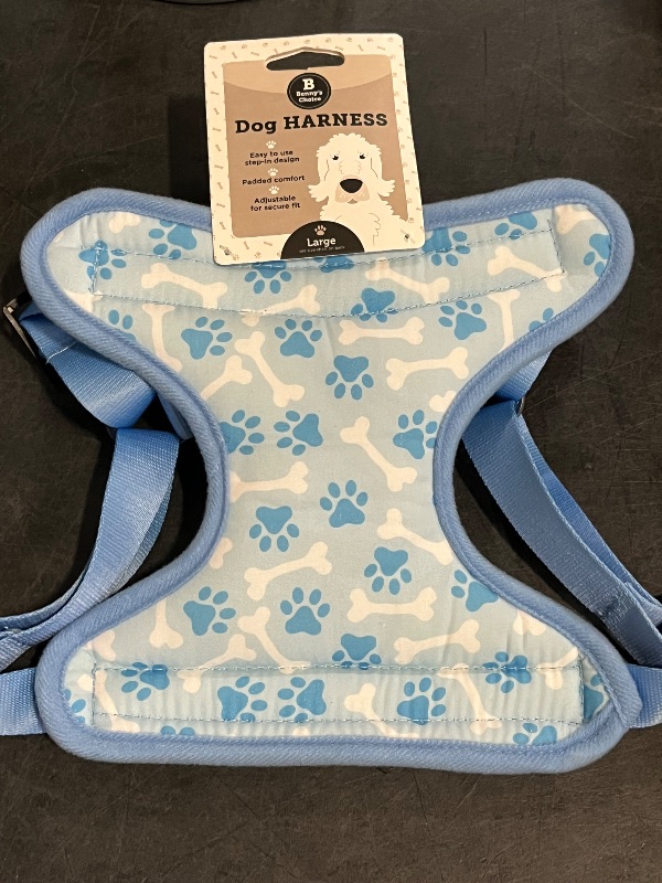 Photo 1 of (L) Blue Dog Harness
