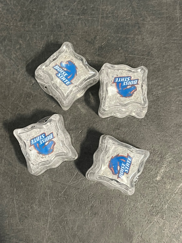 Photo 1 of Boise State Broncos Light up Ice Cubes - Set of 4
