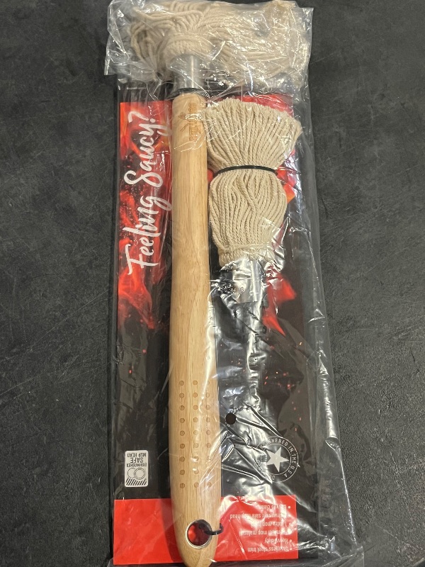 Photo 1 of 18" Basting Mop with 1 Replacement Head - Great for Sauce Slathered Brisket & Ribs - Mr Grill
