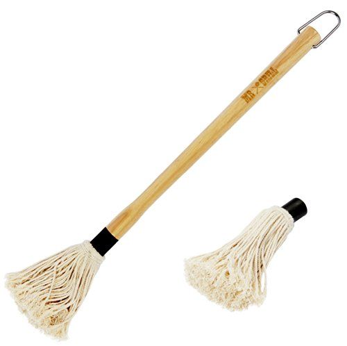Photo 1 of 18" Basting Mop with 1 Replacement Head - Great for Sauce Slathered Brisket & Ribs - Mr Grill

