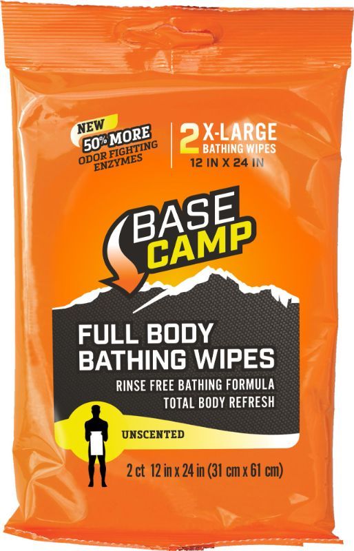 Photo 1 of Dead Down Wind Base Camp Biodegradable Full Body Bathing Wipes Unscented 2PK
