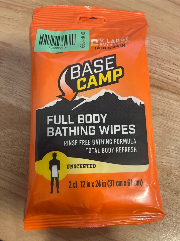 Photo 1 of Dead Down Wind Base Camp Biodegradable Full Body Bathing Wipes Unscented 2PK

