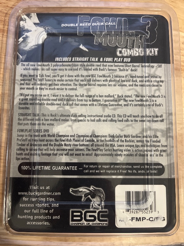 Photo 1 of Buck Gardner Fowl Mouth 3 Combo Kit
