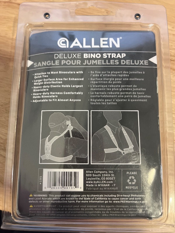 Photo 1 of Allen Molded Binocular Strap Harness, Black
