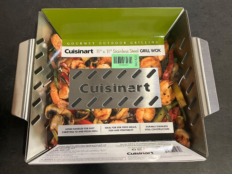 Photo 1 of Cuisinart® Stainless Steel BBQ Grilling Basket Perforated Grilling Surface Enhances Natural Flavors