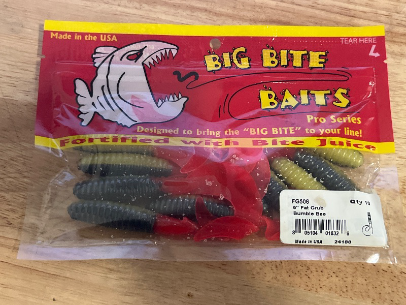 Photo 1 of Big Bite Baits 5" Fat GRUB/Bumble BEE (10 Pack)