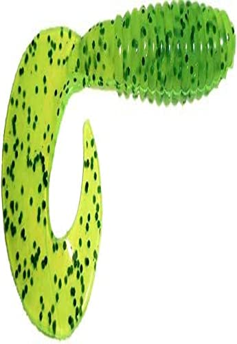 Photo 1 of Big Bite Baits 5" Fat GRUB/Chartreuse Pepper (10 Pack)
