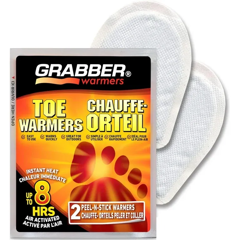 View 1 of 8 Pack Grabber Warmers Big Pack Adhesive Toe Warmers