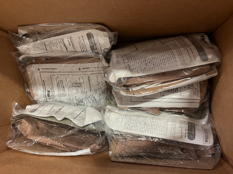 Photo 1 of A Pack MREs – eat ready, Long Shelf Life Emergency Food Supply, Military-Grade Quality 2029 Inspection date 1/2024