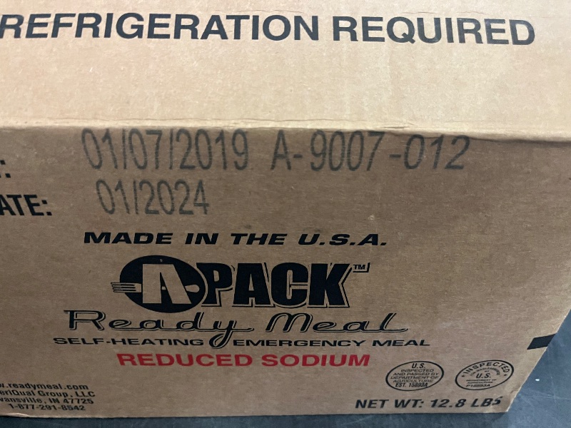 Photo 1 of A Pack MREs – eat ready, Long Shelf Life Emergency Food Supply, Military-Grade Quality 2029 Inspection date 1/2024