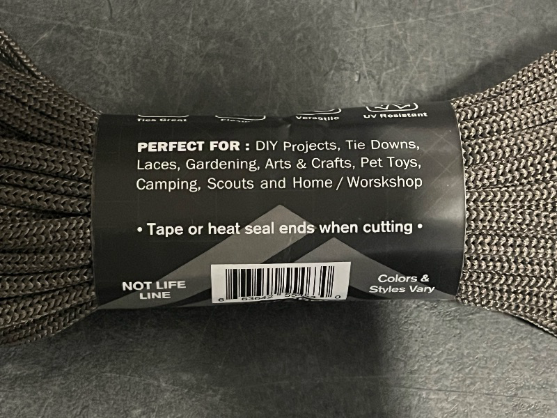 Photo 1 of Atwood Rope Multipurpose Core Nylon Parachute Cord Outside Survival Gear Made in USA | Lanyards, Bracelets, Handle Wraps, Keychain
