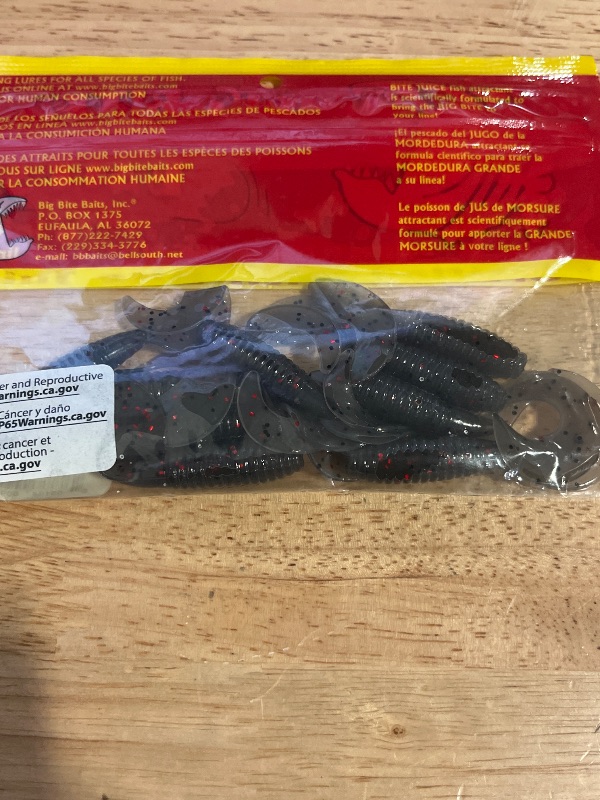 Photo 1 of Big Bite Baits 3" Fat Grubs Twist Tail NOS
