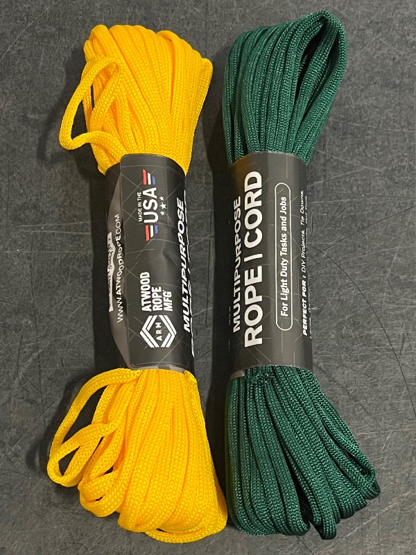 Photo 1 of Atwood Rope Multipurpose Core Nylon Parachute Cord Outside Survival Gear Made in USA | Lanyards, Bracelets, Handle Wraps, Keychain

