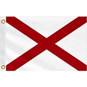 Photo 1 of  Alabama State Boat Flag 16x24 Inches for Bike Motorcycle Truck Small AL Nautical Flag 220D Heavy Duty Printed Nylon with 2 Brass Grommets