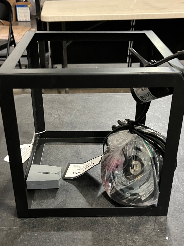 Photo 1 of Crestview Oil Rubbed Bronze Finish Tilted Geometric Cube Pendant Lamp 14 Inch
