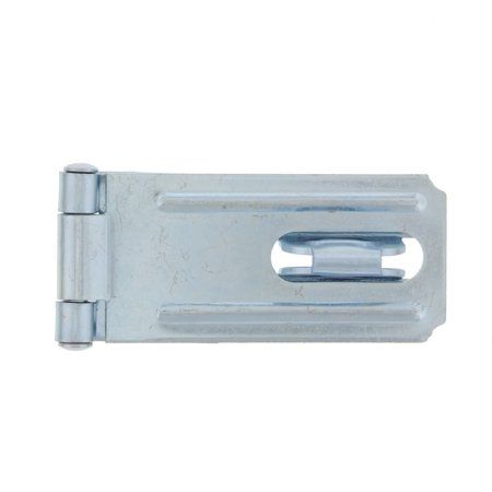 View 1 of Bulldog Hardware 1-1/2" Gate Hooks and Eyes, 3pk / Bulldog Hardware 2-1/2 in. Staple Safety Hasp Zinc Plated