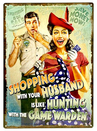 Photo 1 of Hunting with the Game Warden Tin Sign
