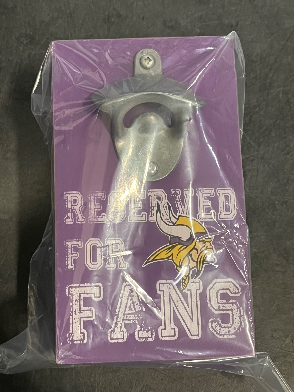 View 5 of Bottle Opener Cap Caddy, Dallas Cowboys (Minnesota Vikings)