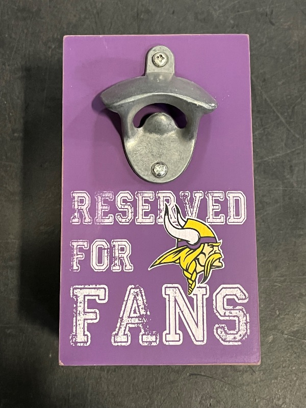 View 2 of Bottle Opener Cap Caddy, Dallas Cowboys (Minnesota Vikings)