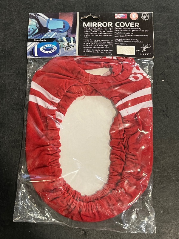View 2 of FanMat Mirror Covers University of Oklahoma fits Most Small Cars
