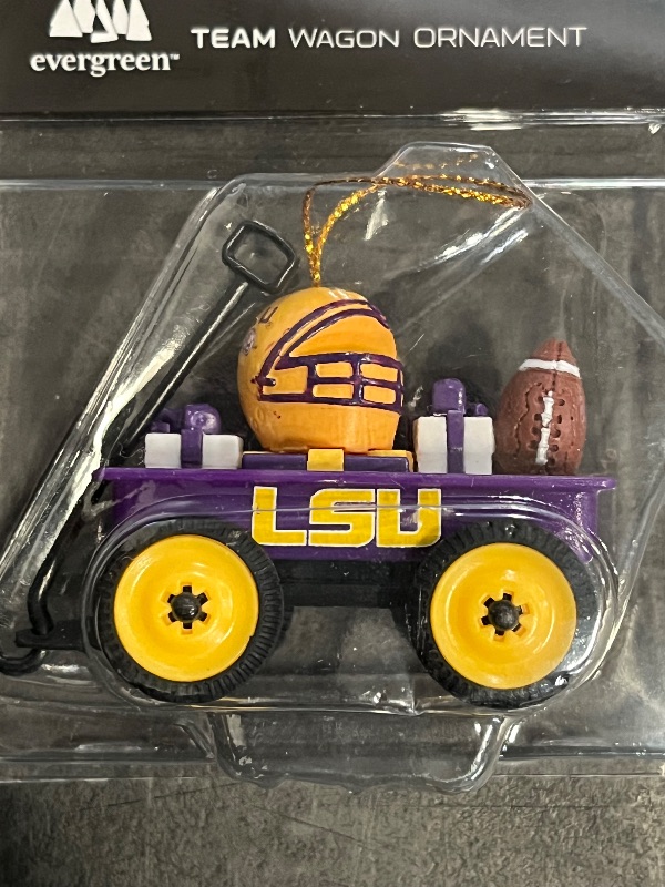 Photo 1 of LSU Tigers Wagon Ornament 
