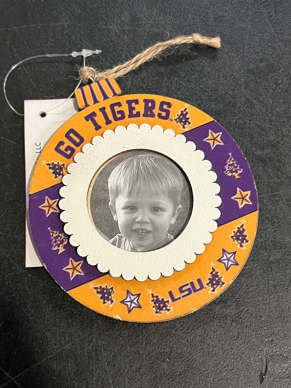 Photo 1 of 3 Pack LSU Tiger Holiday Ornaments with Picture Frames
