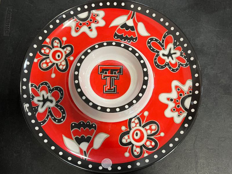 Photo 1 of 3 Piece Texas Tech Red Raiders Chips and Dip Party Set 
