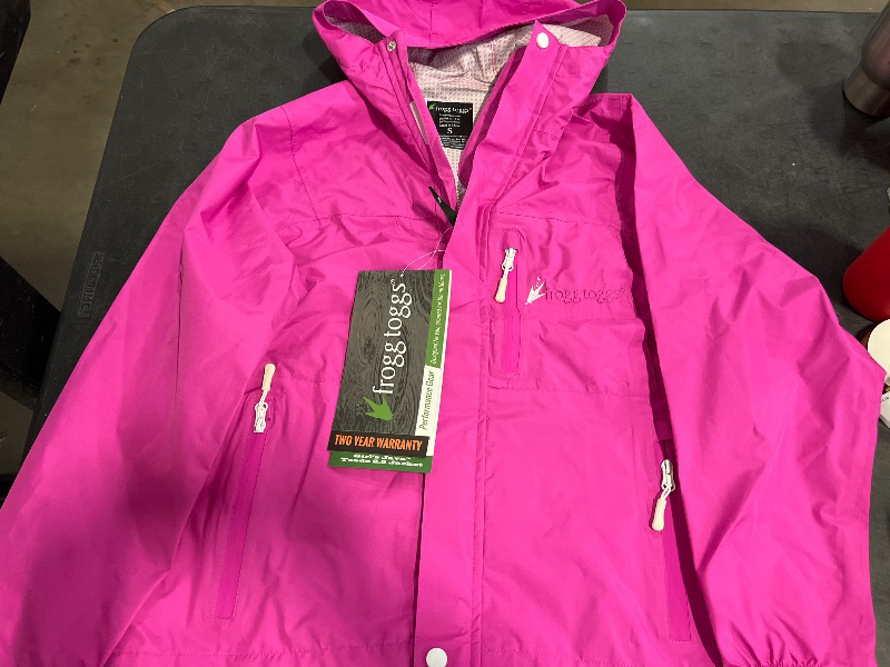 Photo 1 of (S) Frogg Toggs Youth Java 2.5 Waterproof Rain Jacket - Small, Pink
