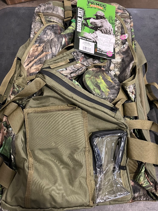 Photo 1 of Primos Men's Mossy Oak Rocker Strap Turkey Hunting Vest - Mossy Oak Obsession XL/XXL
