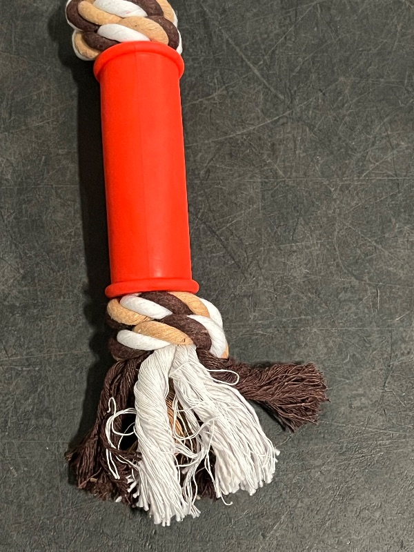 Photo 1 of Dog Rope Toy Designed for Interactive Play Between Pet and Owner , Made for Tug of War, Fetch, and Helps to Clean Teeth and Floss Gums During Chewing - Loopy-Loop