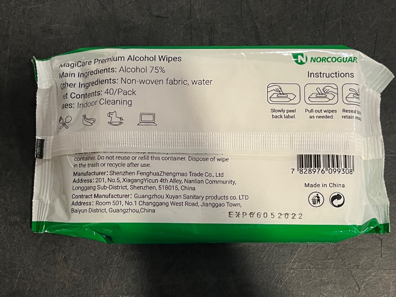 Photo 1 of 3 Packs of 75% Alcohol Premium Disinfecting Wipes , 40 Count Per Container
